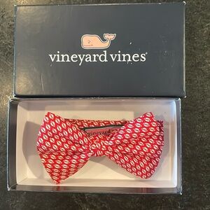 Vineyard vines, silk adjustable, bowtie, football theme